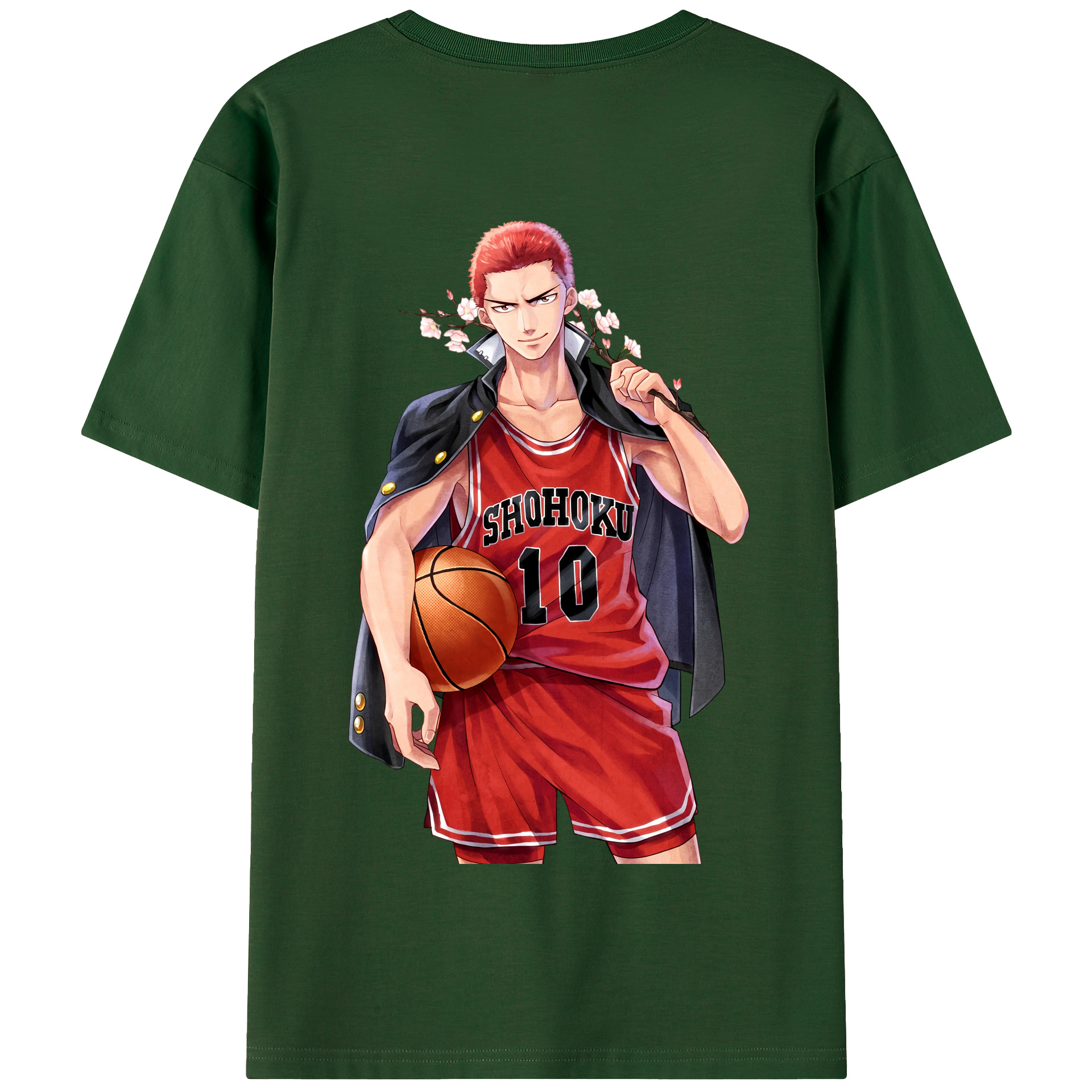 SLAM DUNK／スラムダンク 綿100％半袖Tシャツ（背面プリント）